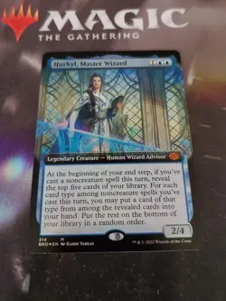 Mtg. Hurkyl, Master Wizard. Foil Extended Art. The Brothers' War. Pack Fresh - Image 1