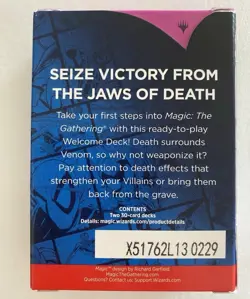 SDCC 2025 HASBRO MAGIC THE GATHERING SPIDER-MAN WELCOME DECK BLACK VENOM - Image 2