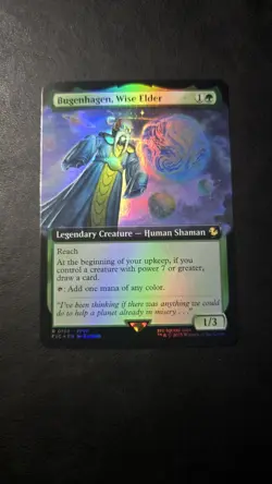 Bugenhagen, Wise Elder (NM Extended Art Foil Rare) #159, MTG Final Fantasy - Image 5