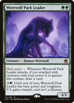[MTG][MAGIC] Werewolf Pack Leader - AFR [NM] - Image 3