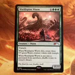 MTG Worldspine Wurm Secret Lair: Ryan Alexander Lee Near-Mint Mythic!! - Image 1