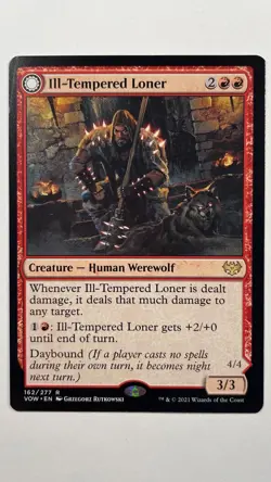 MTG Innistrad Crimson Vow Ill-Tempered Loner 162/277 Magic the Gathering - Image 1