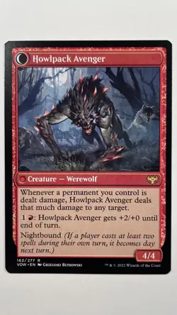 MTG Innistrad Crimson Vow Ill-Tempered Loner 162/277 Magic the Gathering - Image 2