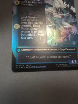 Jill, Shiva's Dominant/ Shiva Warden Of Ice  (Borderless) Final Fantasy Foil Mtg - Image 10