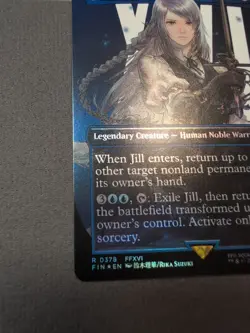 Jill, Shiva's Dominant/ Shiva Warden Of Ice  (Borderless) Final Fantasy Foil Mtg - Image 15