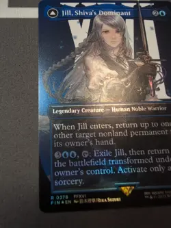 Jill, Shiva's Dominant/ Shiva Warden Of Ice  (Borderless) Final Fantasy Foil Mtg - Image 4