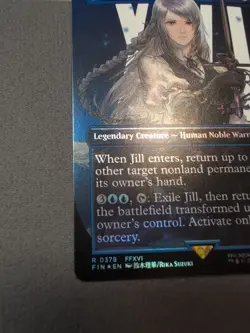 Jill, Shiva's Dominant/ Shiva Warden Of Ice  (Borderless) Final Fantasy Foil Mtg - Image 5