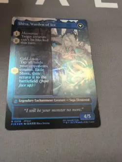 Jill, Shiva's Dominant/ Shiva Warden Of Ice  (Borderless) Final Fantasy Foil Mtg - Image 6