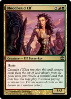 1x Bloodbraid Elf Light Play, English Alara Reborn MTG Magic - Image 2