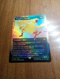 2025 MTG - TRAVELING CHOCOBO - (Borderless)(FOIL) - Final Fantasy - MINT - Image 3