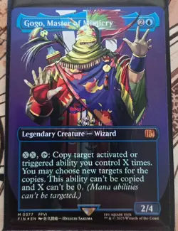 1xMagic: The Gathering Final Fantasy Gogo, Master of Mimicry Borderless Foil NM - Image 1