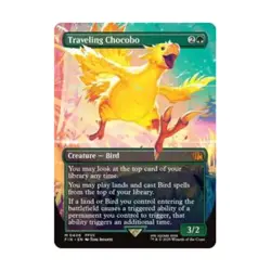 WOTC Universes Beyond: FINAL FANTA  Traveling Chocobo (Borderless) (MR) (Fo NM - Image 1