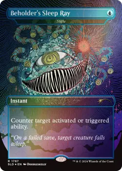 Beholder's Sleep Ray - Stifle (Rainbow Foil) Secret Lair Drop Foil - Image 1