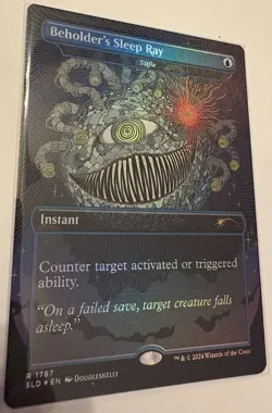Beholder's Sleep Ray - Stifle (Rainbow Foil) Secret Lair Drop Foil - Image 3