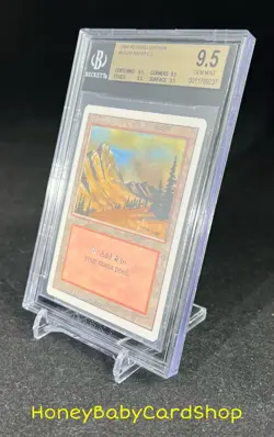 MTG 3rd Edition Revised 1994 Mountain (C) BGS 9.5Q (TRUE QUAD) GEM MINT 93/94 - Image 9