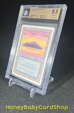 MTG 3rd Edition Revised 1994 Island (A) BGS 9.5Q (TRUE QUAD) GEM MINT Old School - Image 3