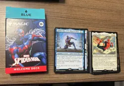 BLUE MTG Marvel Spiderman Welcome Deck - SDCC 2025 Magic The Gathering OPEN NM+ - Image 1