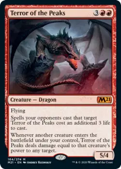 Terror of the Peaks NM, English MTG Core Set 2021 - Image 1