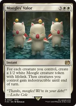 NM Moogles' Valor, MTG, Final Fantasy, Magic the Gathering, 27 - Image 1