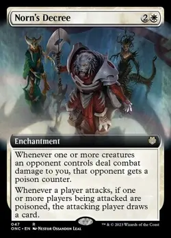 MTG - (Extended Art) NORN'S DECREE - All Will Be One Commander (R) - Image 1