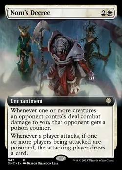MTG - (Extended Art) NORN'S DECREE - All Will Be One Commander (R) - Image 2