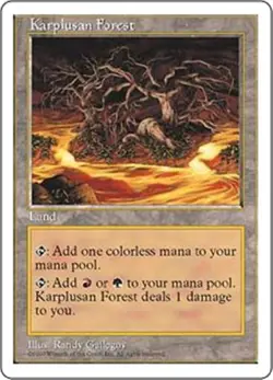 MTG - KARPLUSAN FOREST - Fifth Edition (R) - Image 2