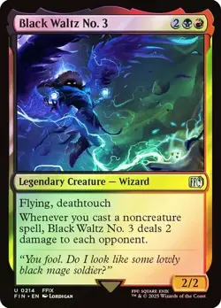 Black Waltz No. 3 Foil Final Fantasy MTG NM - Image 2