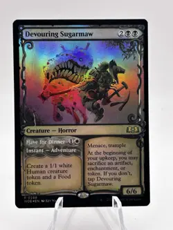 Devouring Sugarmaw 0288 Foil Showcase Wilds of Eldraine WOE MTG NM - Image 1