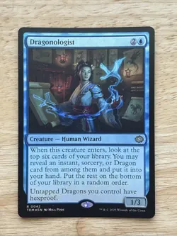 MTG Dragonologist - Foil, NM-Mint, English Tarkir: Dragonstorm - Image 1