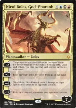 Nicol Bolas, God-Pharaoh HOU VLP/NM MTG Magic Card - Image 1