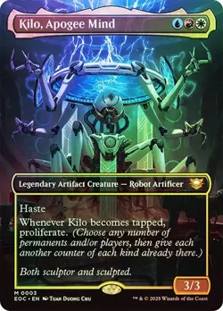 MTG  ** FOIL **  Kilo, Apogee Mind (Borderless) - Edge of Eternities - Image 1