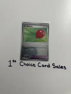 Air Balloon (Poke Ball Pattern) 079/086 Black Bolt Holo Pokemon NM - Image 1