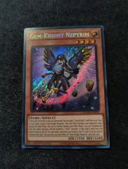 Gem Knight Nepyrim BLMM-EN021 Secret Rare Yugioh 1st Edition NM - Image 1