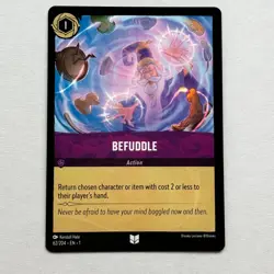 Befuddle 62/204 Disney Lorcana The First Chapter Regular Uncommon Card NM - Image 1