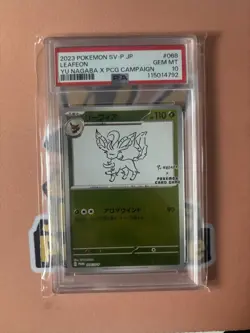 PSA 10 Leafeon 068/SV-P YU NAGABA - Pokemon Card Japanese 2023 - Image 1