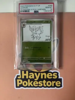 PSA 10 Leafeon 068/SV-P YU NAGABA - Pokemon Card Japanese 2023 - Image 3