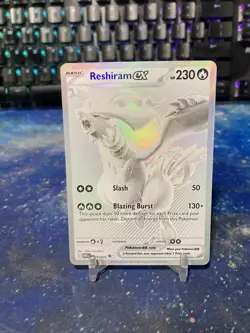 Reshiram ex 173 Pokemon Special BWR Double Rare White Flare English NM Full Art - Image 2