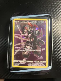 FULL ART Armored Mewtwo HOLO Promo SM228 Pokemon Collector's Chest 2019 - LP/NM - Image 3