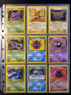 100% Complete Fossil Set 62/62 WOTC Vintage Pokemon Cards HOLO 1999 - Image 7