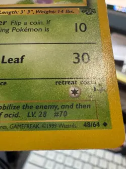 1st Edition Pokemon Card Lot Of 20- Jungle -common & uncommon - LP - 1 - HP - Image 19