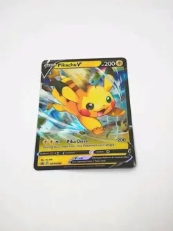 Pikachu V SWSH285 Pokemon TCG Sword & Shield Holo Black Star Promo - Image 6