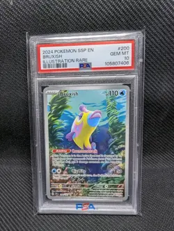 Bruxish 200/191 Sv08: Surging Sparks Holo Pokemon TCG - PSA 10 Gem Mint - Image 1