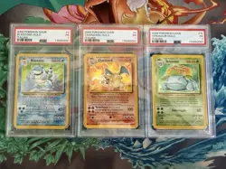 Pokemon Charizard Blastoise Venusaur PSA 1 Sequential Base Set 4/102 Ita Arita - Image 1