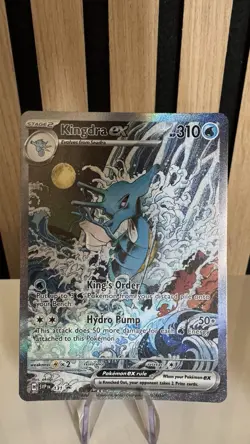Pokémon Scarlet & Violet Kingdra ex SVP131 Illustration Rare Black Star Promo - Image 10