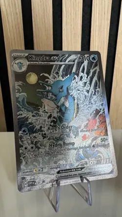 Pokémon Scarlet & Violet Kingdra ex SVP131 Illustration Rare Black Star Promo - Image 9