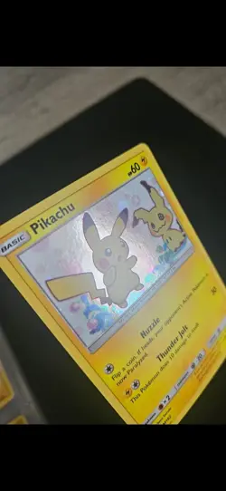 Pokémon TCG Pikachu SM162 Black Star Promo Holo Card LP - Image 3