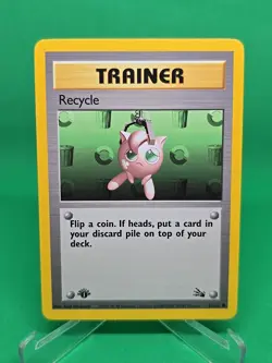 Pokemon Fossil Recycle 1st Edition 61/62 Common Vintage Card WOTC 1999 - Image 1