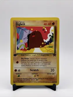 Pokémon TCG | Diglett 52/82 | Team Rocket | 1st Edition | NM - Image 3