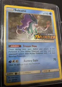 Pokemon Suicune SM149 Holo Rare Lost Thunder Prerelease Promo - Image 1