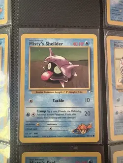 Pokémon TCG Misty's Shellder Gym Heroes 89/132 Regular Unlimited Common - Image 1